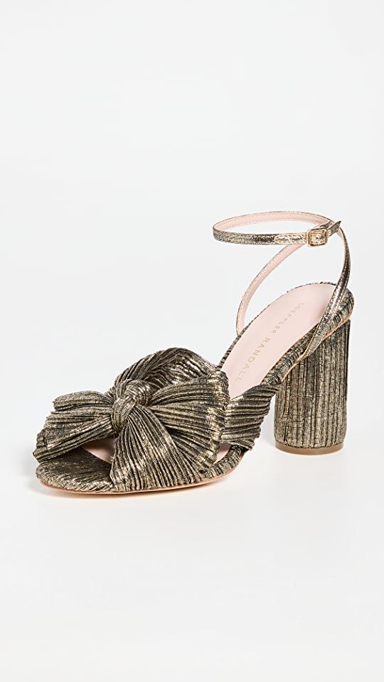 Camellia Knot Mules with Ankle Strap | Shopbop