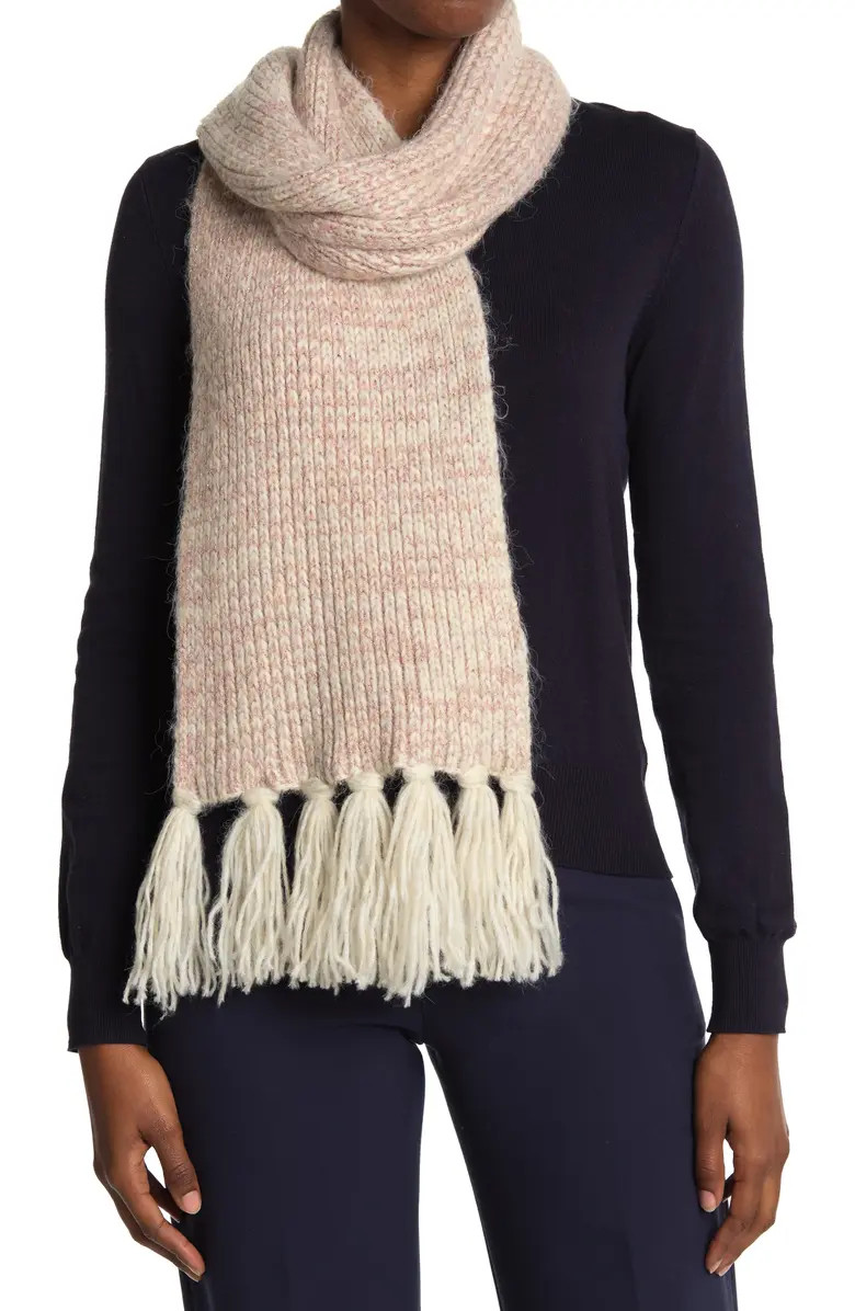 VINCE CAMUTO Marled Shine Ribbed Muffler Scarf | Nordstromrack | Nordstrom Rack