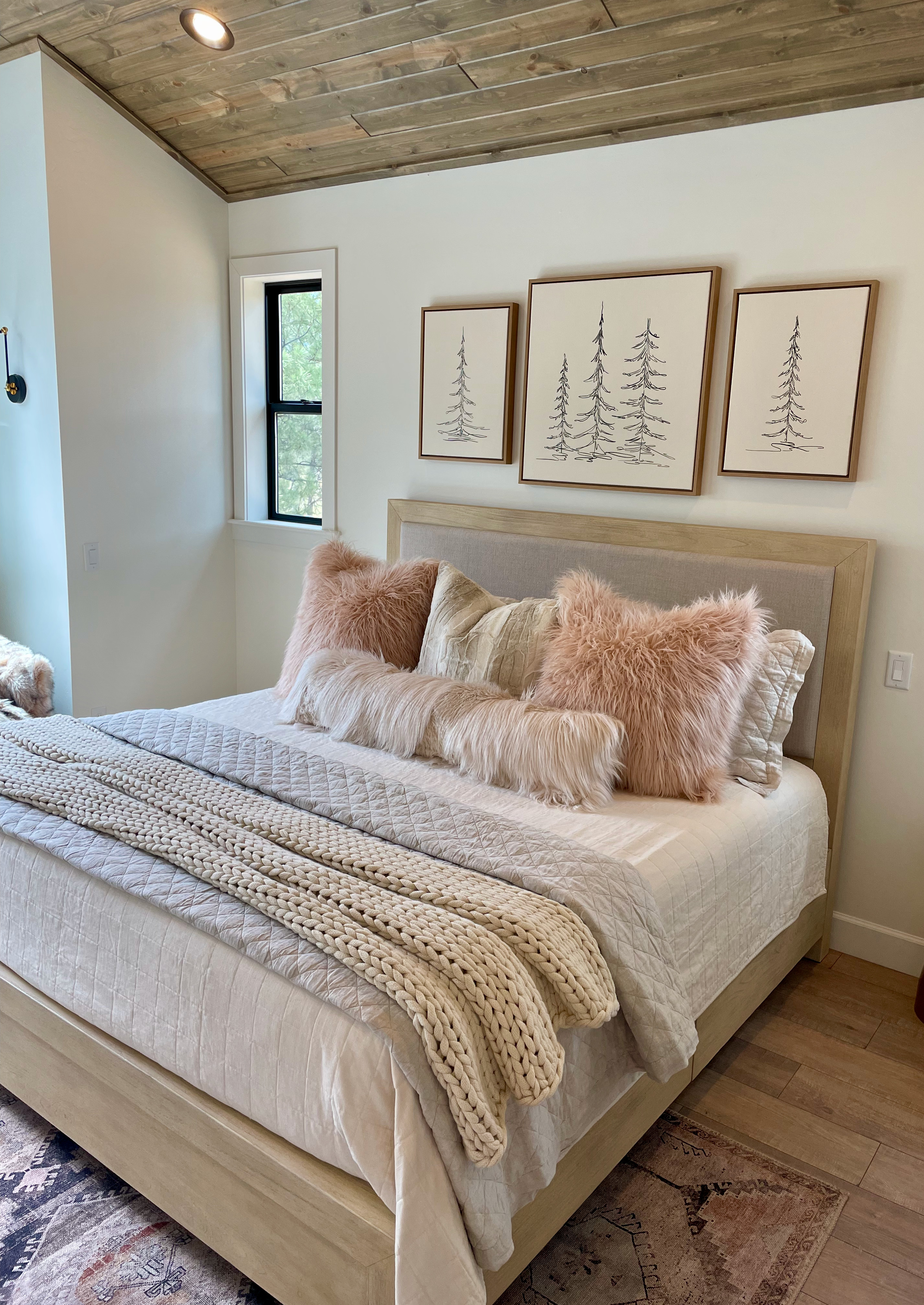 Step inside this feminine, dreamy cabin retreat ✨🌲 Blush tones, cozy textures, warm wood accents, and soft, romantic details make this space feel like a fairytale hideaway. Shop the décor pieces that bring all the cabin-chic charm with a feminine twist—perfect for creating your own cozy, elevated escape. 🤍🕯️🌿#cozydecor#neutralhomedecor#romanticdecor#rusticchic#moderncabin#cabinretreat#ltkhome#ltkdecor 

 #LTKHome #LTKSaleAlert #LTKFamily