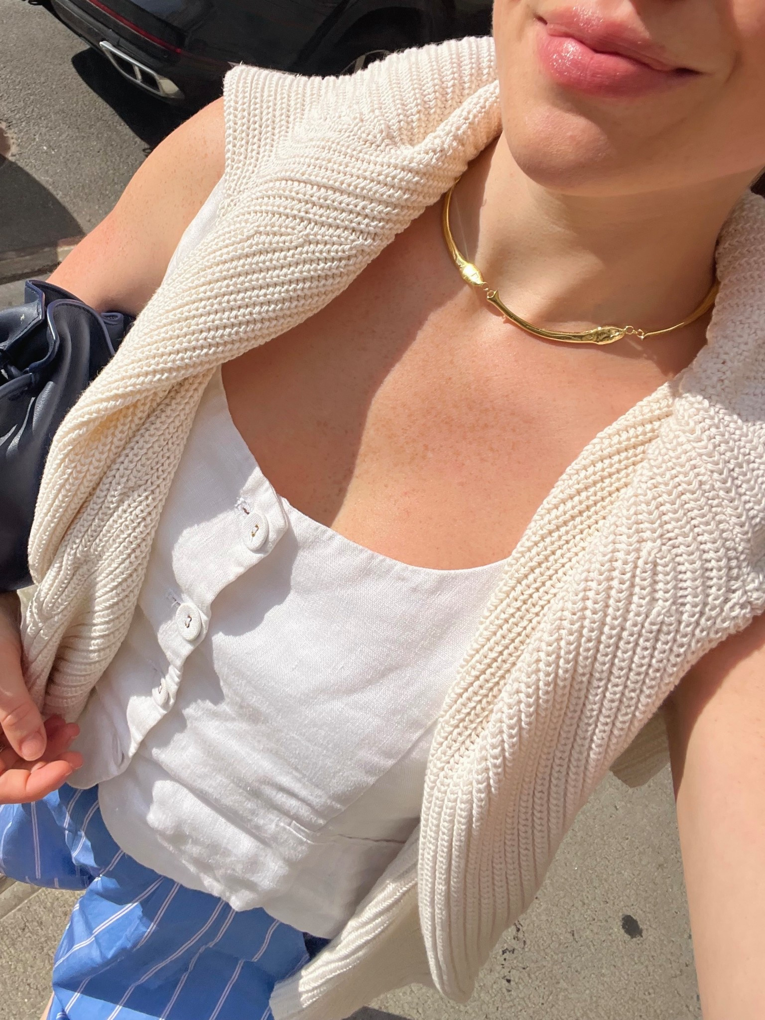 Perfect summer color palette. Love this necklace 

#LTKFindsUnder100 #LTKStyleTip