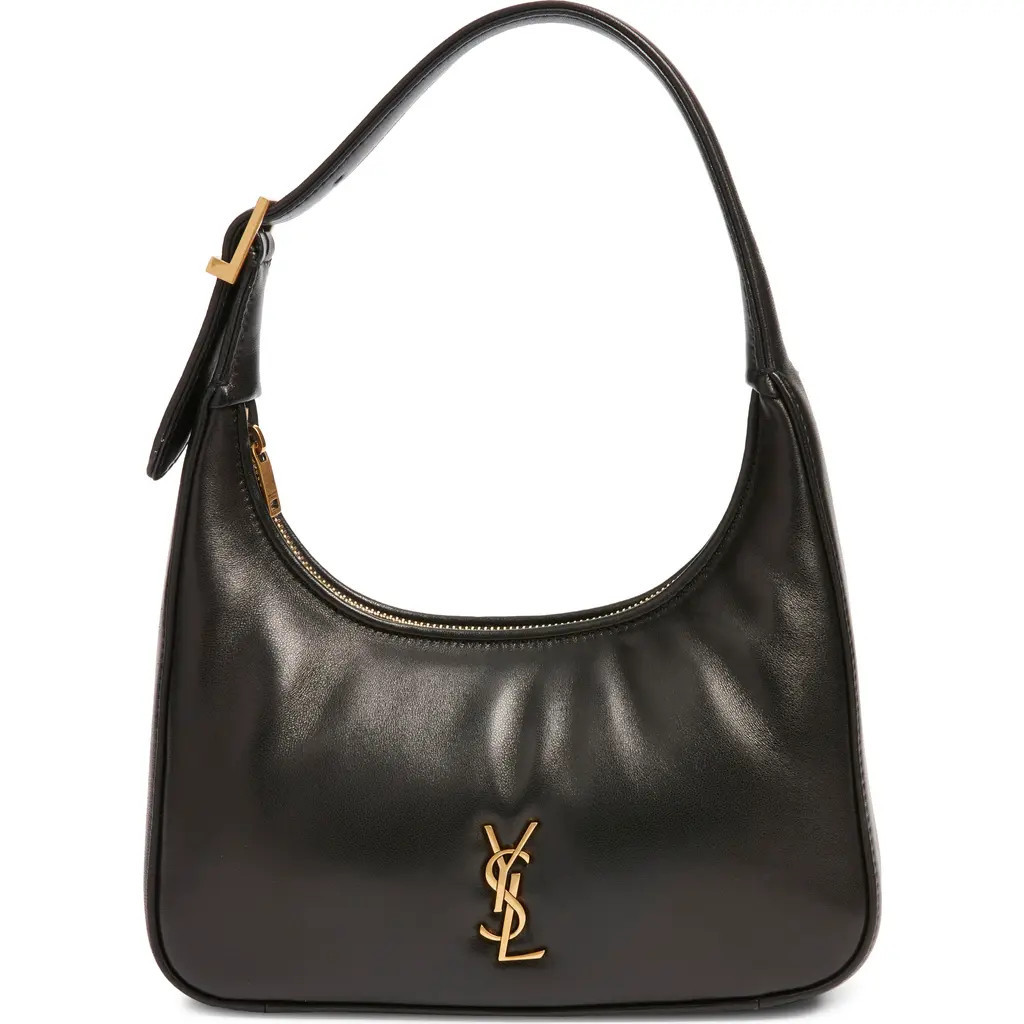 Saint Laurent Calypso Leather Shoulder Bag in Black at Nordstrom | Nordstrom