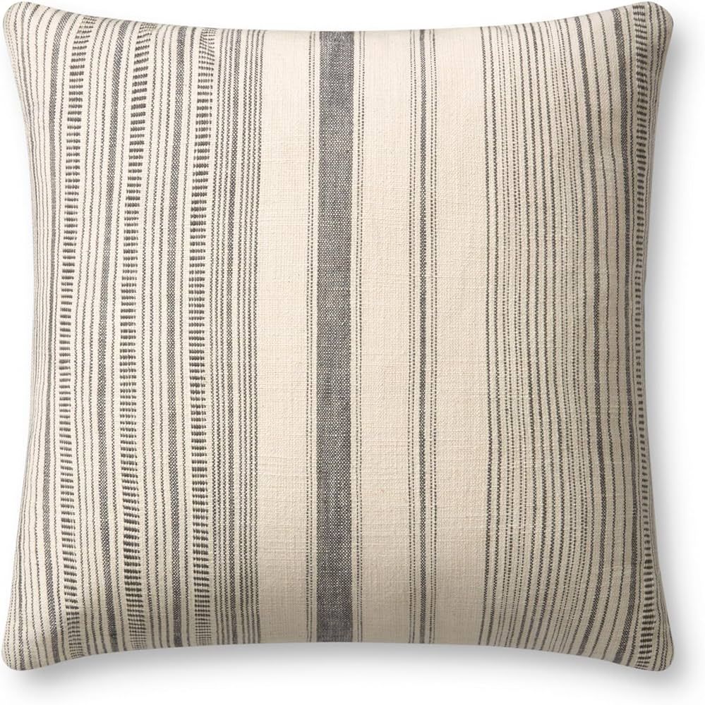 Loloi Angela Rose x Loloi Celina Collection PAR0015 Ivory / Grey 18'' x 18'' Cover Only Pillow | Amazon (US)