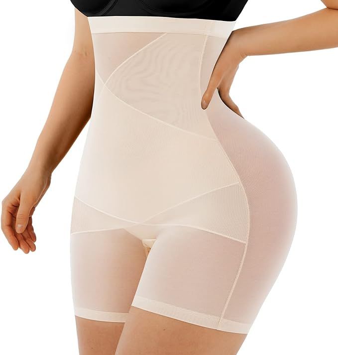 FeelinGirl Shapewear for Women Tummy Control Faja Shorts Cross Compression Body Shaper Seamless B... | Amazon (US)
