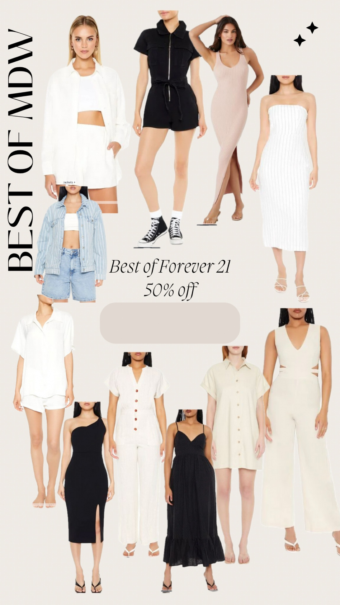 Forever 21 is offering 50% off most styles! 

#LTKSaleAlert #LTKMidsize #LTKFindsUnder50