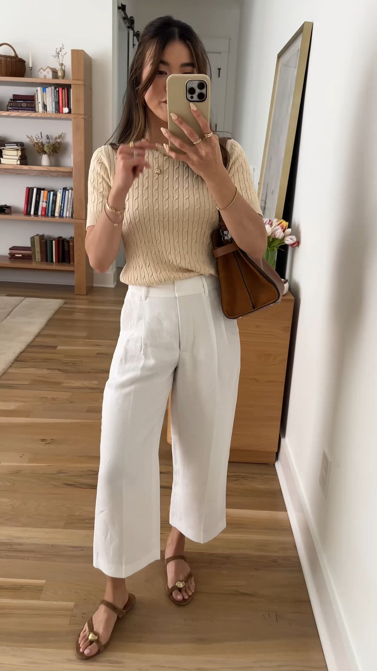 Sizing info:
•Top size XS
•Pants size 0 short 

petite fashion, get dressed with me, outfit inspiration, ootd, nashville outfit, Nashville influencer, petite style, vacation style, casual outfits, mom style, petite pants, spring outfits, spring outfit info, spring pants, spring outfit idea, spring top, spring bag, spring sweater, spring shoes, 
 @Aritzia 

 

#LTKPetite #LTKootd #LTKSeasonal