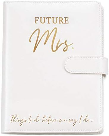 Wedding Planner Book and Organizer for The Bride -Faux Leather, Gold foil Stamped 'Future Mrs' We... | Amazon (US)