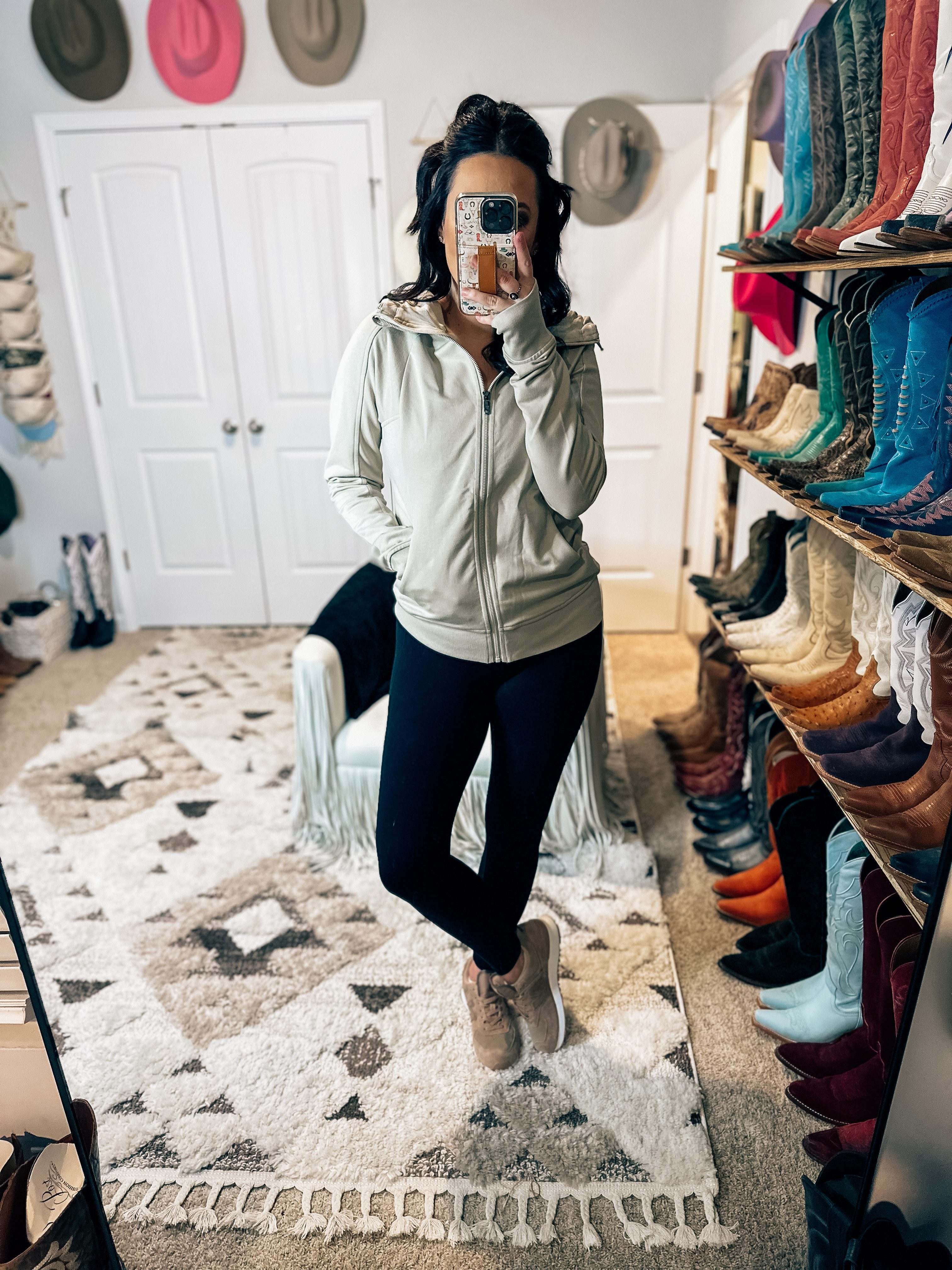 Crz yoga jacket with leggings and sneakers - Amazon workout fashion outfit
Causal outfit winter outfit looks for less wearing a medium in the jacket 

#LTKFindsUnder50 #LTKStyleTip #LTKFindsUnder100