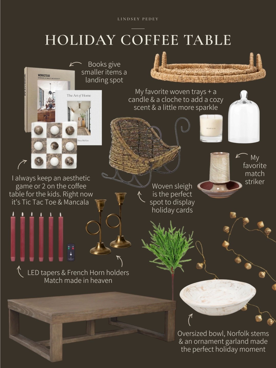 Get the look! My holiday coffee table, most of it’s on sale for Black Friday already! 🙌

Christmas decor, come holiday, decor, coffee, table, decor, rug, coffee, table, sleigh, taper holder, LED, target, McGee and Co, studio McGeehee, Wayfair, Black, Friday, cyber Monday, sale, candle, match Striker, coffee table book, tic-tac-toe, aesthetic games, gifts for him, gifts for her, gifts for parents, Norfolk, ornament

#LTKCyberWeek #LTKHome #LTKFindsUnder100