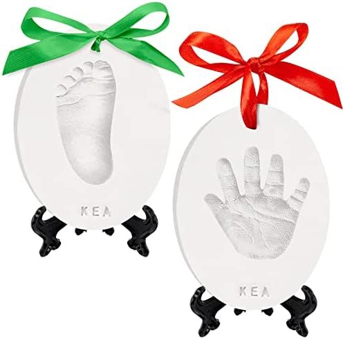 Kit de recuerdo de huella de mano de bebé, kit de adorno de impresión para recién nacidos para... | Amazon (US)