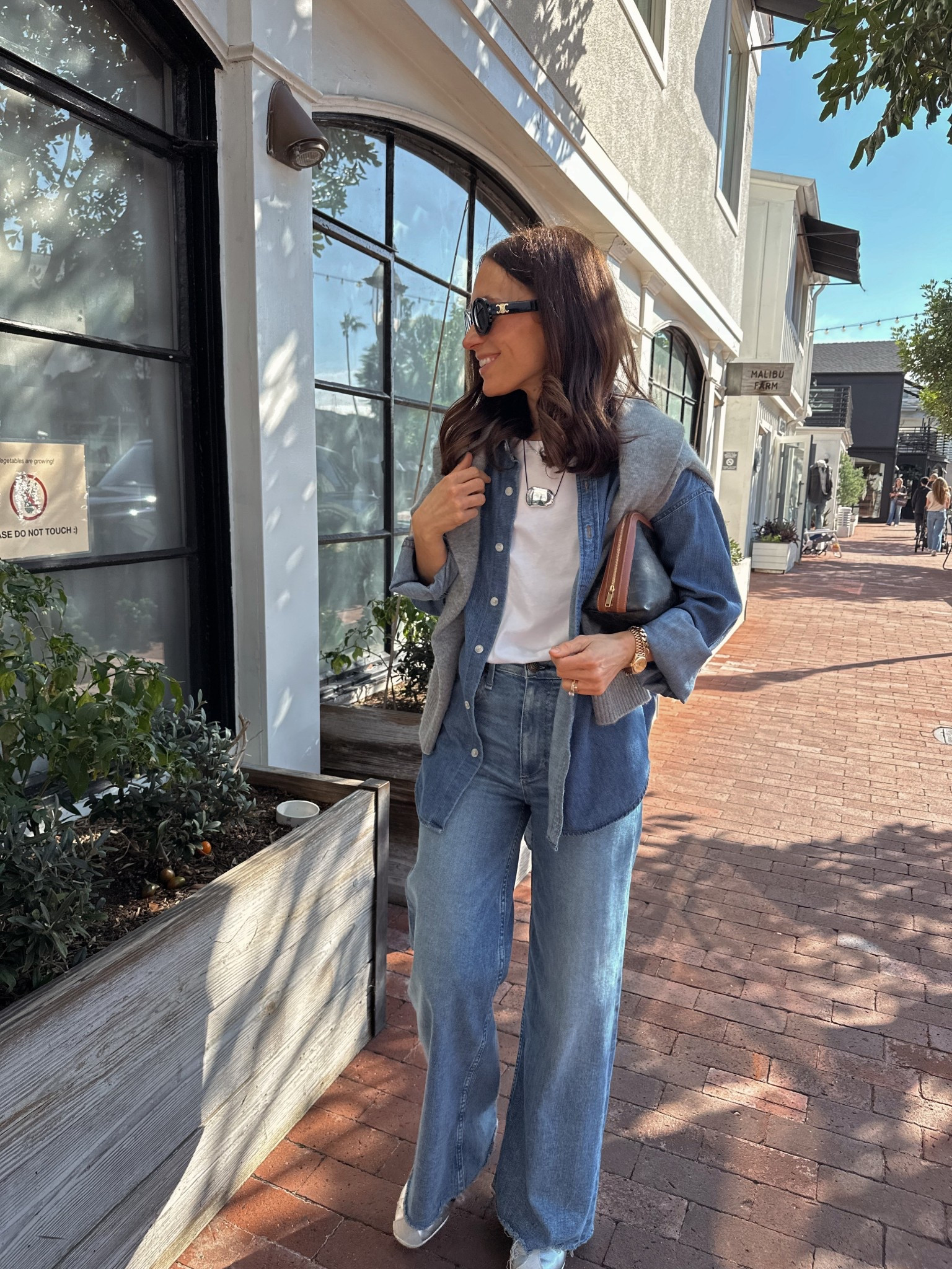 Today’s outfit from January’s capsule 
Casual Friday lunch 
Denim on denim 

#LTKOver40 #LTKPetite