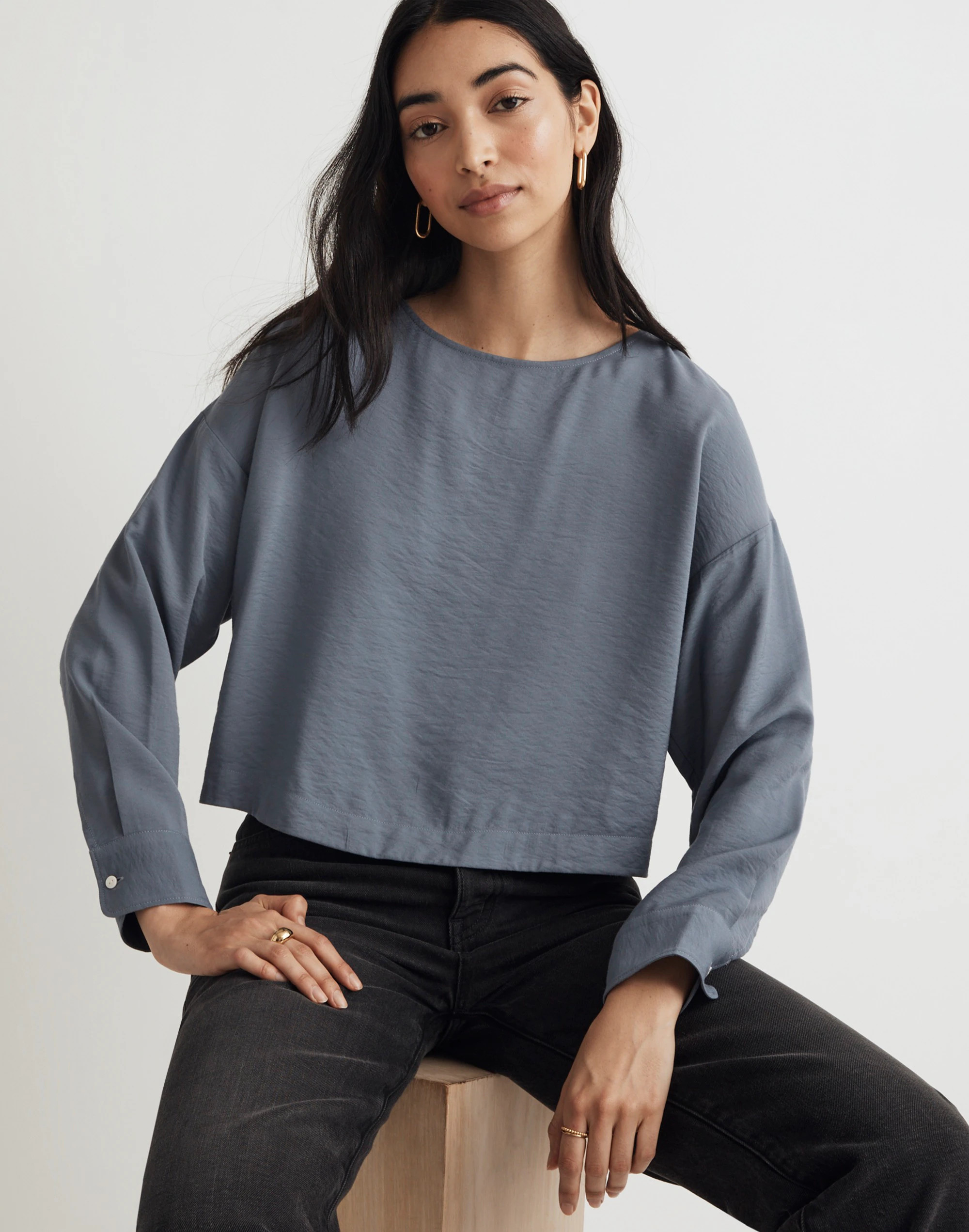 Relaxed Tulip-Back Top | Madewell
