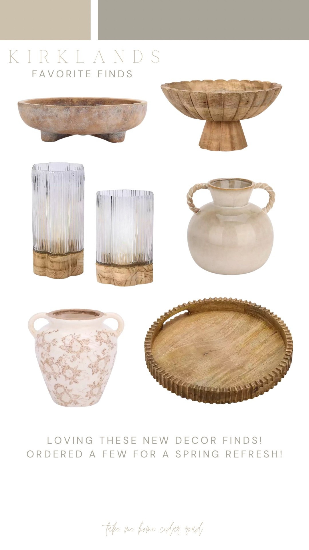 Pretty new decor items from @Kirkland's! Love all of these for a spring refresh!

Home decor, table decor, shelf decor, vase, decorative bowl, decorative trays candle holder 

#LTKHome #LTKSaleAlert
