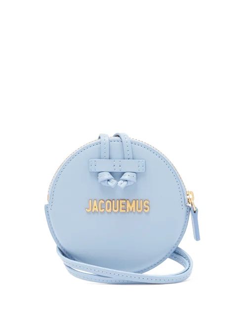 Jacquemus - Le Pitchou Leather Coin Purse Necklace - Womens - Light Blue | Matches (US)