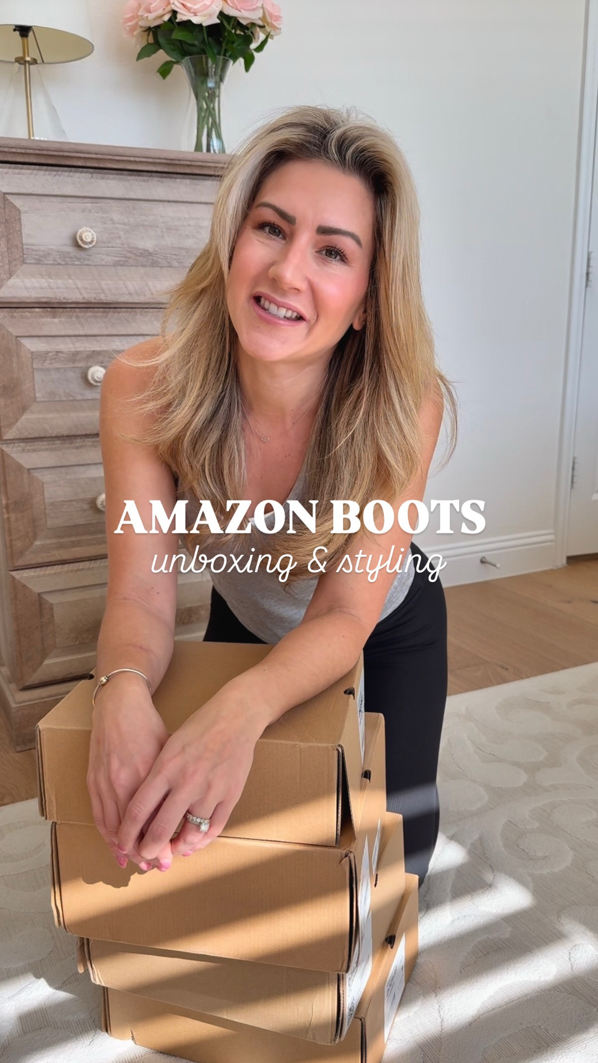 My new favorite Amazon boots + the full outfits! 🤍 Neutral ankle boots and black knee-high boots that go with almost everything and can be dressed up or down 🫶🏼 all of them are on sale right now too!

DETAILS:
Faux-suede ankle boots: $54, 10 colors
Chelsea boots: $39, 11 colors
Faux-leather ankle boots: $42 with coupon, 6 colors
Knee-high boots: $48, 6 colors

#ankleboots #amazonboots #casualboots #kneehighboots #neutralboots #blackboots #bootshaul #amazonunboxing #dressycasual #casualchicoutfit #datenightoutfit #dressyoutfit #comfycasual #brunchoutfit #casualoutfit #springoutfit #winteroutfit #amazonstyle #momstyle #casualstyle #straightjeans #jeansandboots #neutraloutfit #momoutfit #outfitinspo #momfashion 

#LTKStyleTip #LTKShoeCrush #LTKFindsUnder50