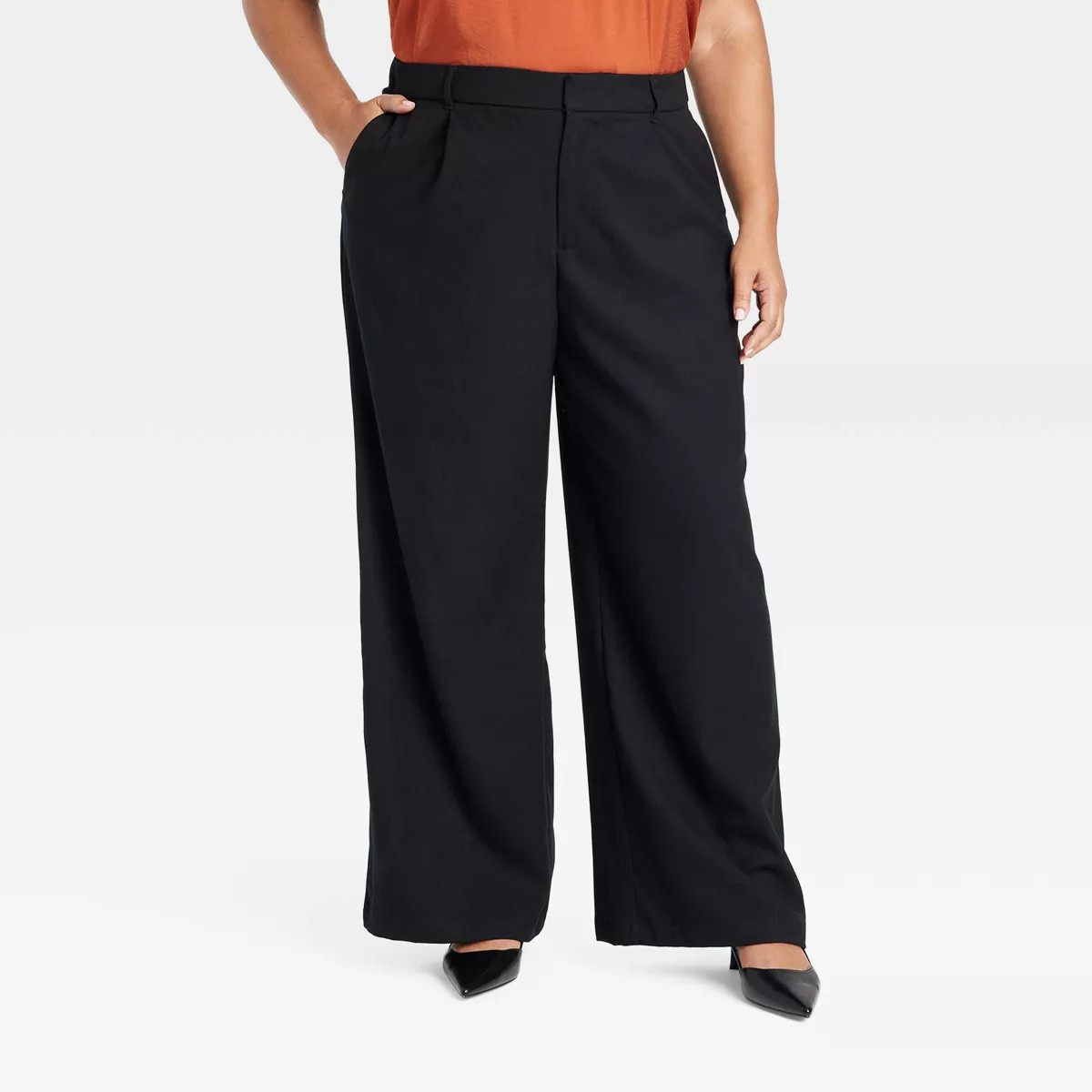 Women's High-Rise Wide Leg Trousers - Ava & Viv™ | Target