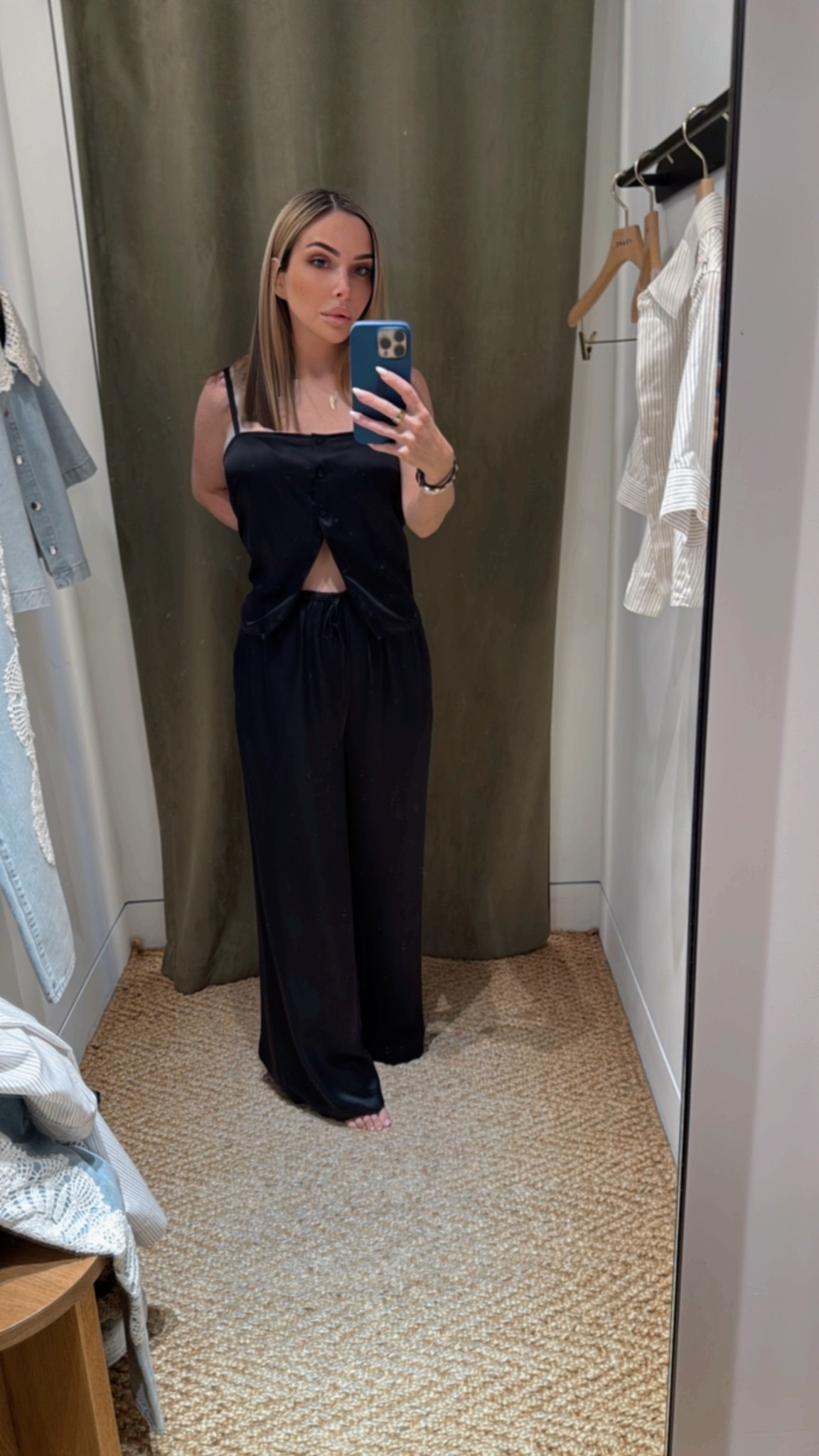 The most divine silk two piece set. Perfect to pair with a fun denim jacket on the shoulders. Love this for travel or even just elevated loungewear. The most cozy yet chic look! (Definitely bought this for myself today!)

#LTKStyleTip #LTKSeasonal #LTKSummerEdit
