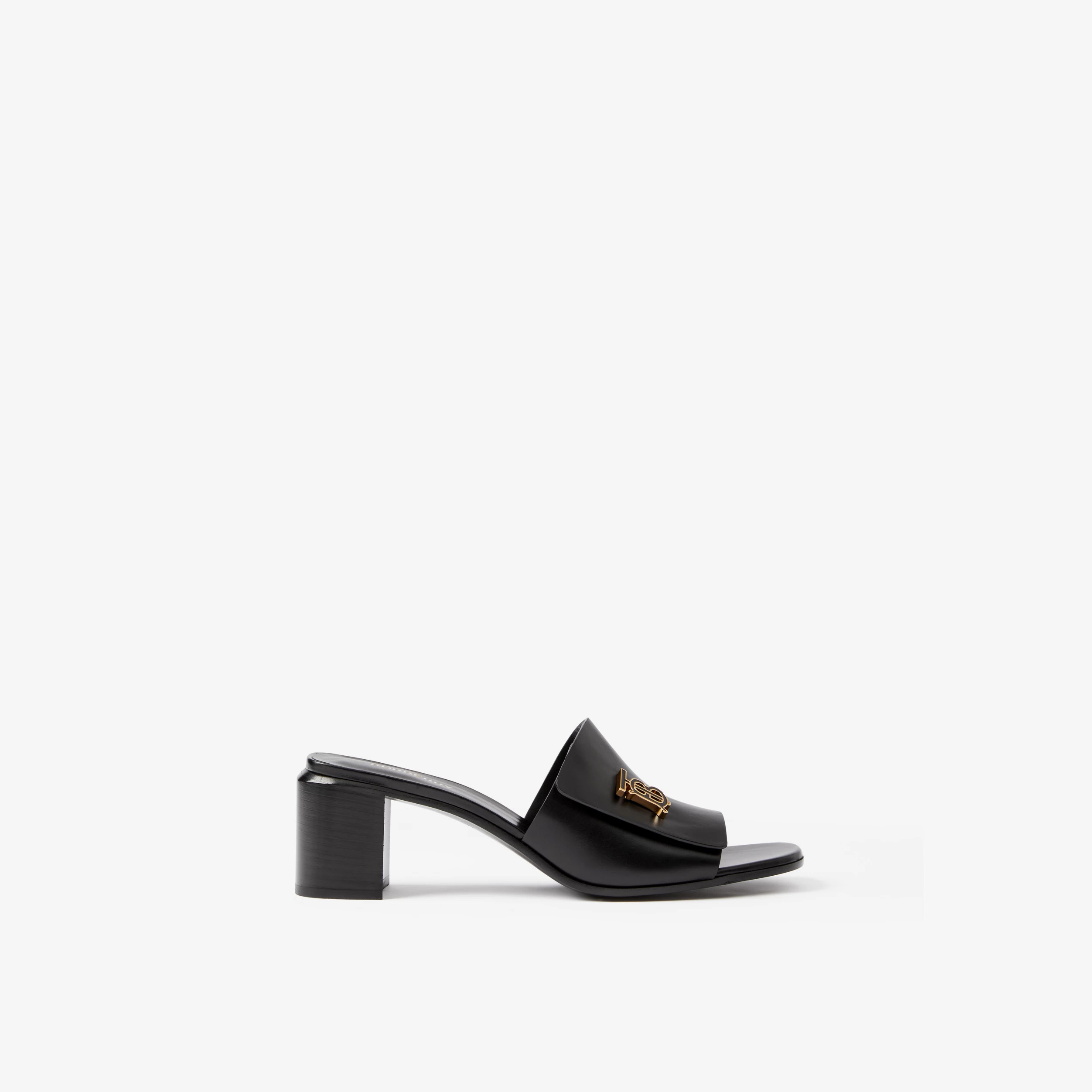 Monogram Motif Leather Mules | Burberry (US)