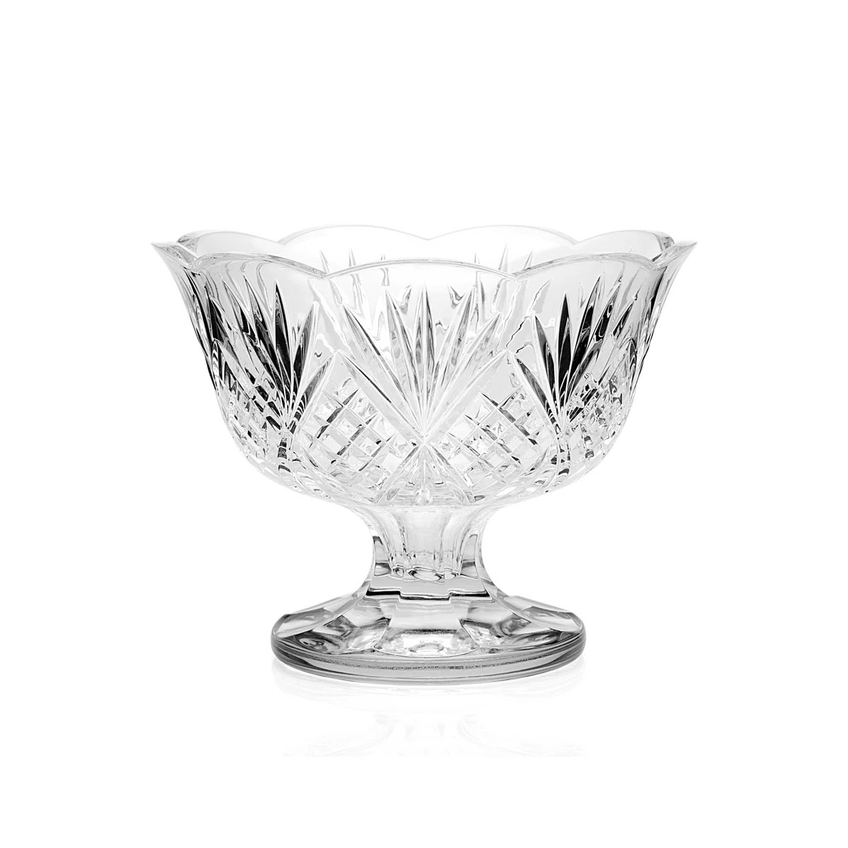 Dublin Crystal Scalloped Trifle Bowl 75oz | Wayfair North America