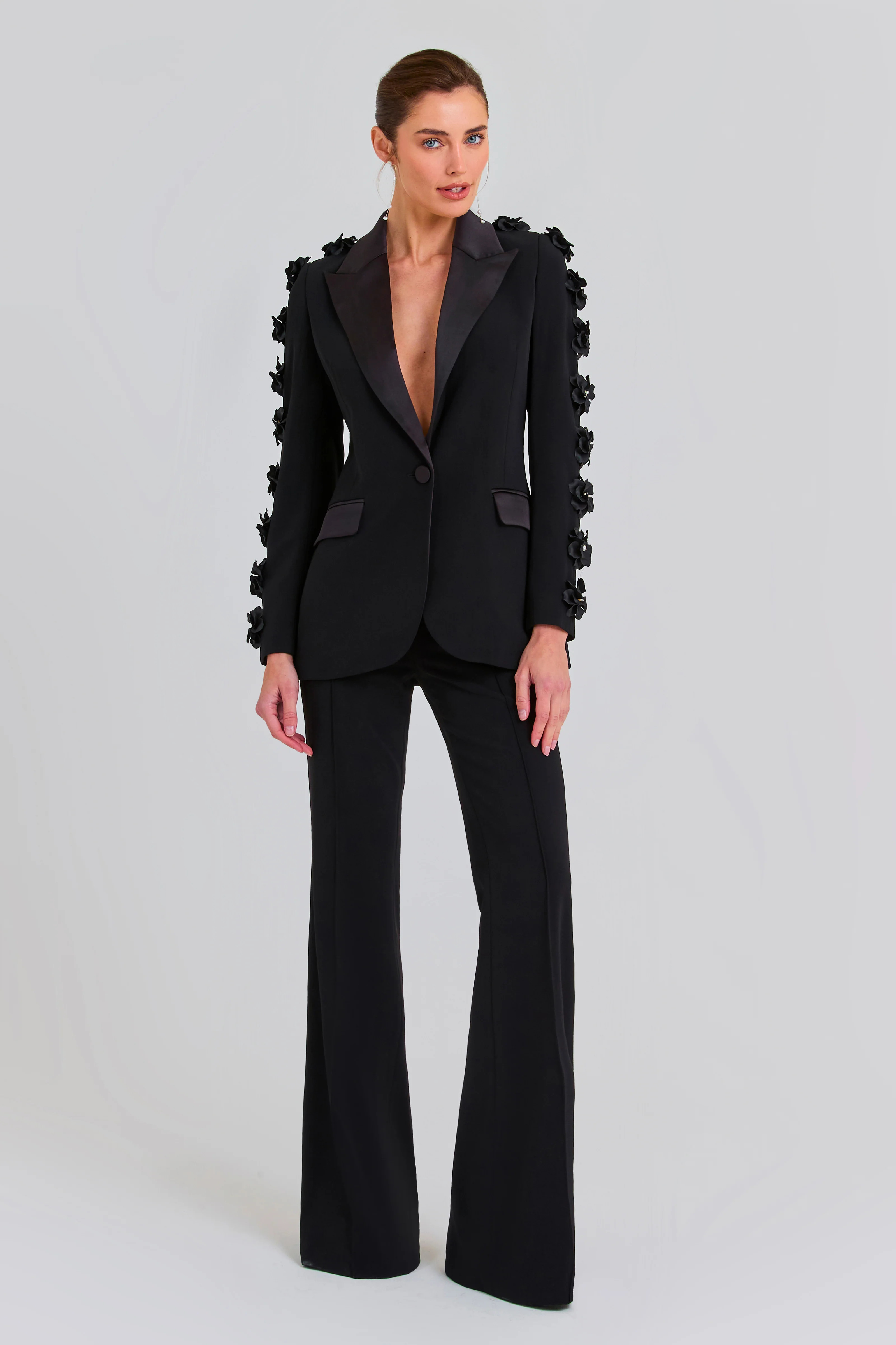 Charlotte Black Trousers | Nadine Merabi