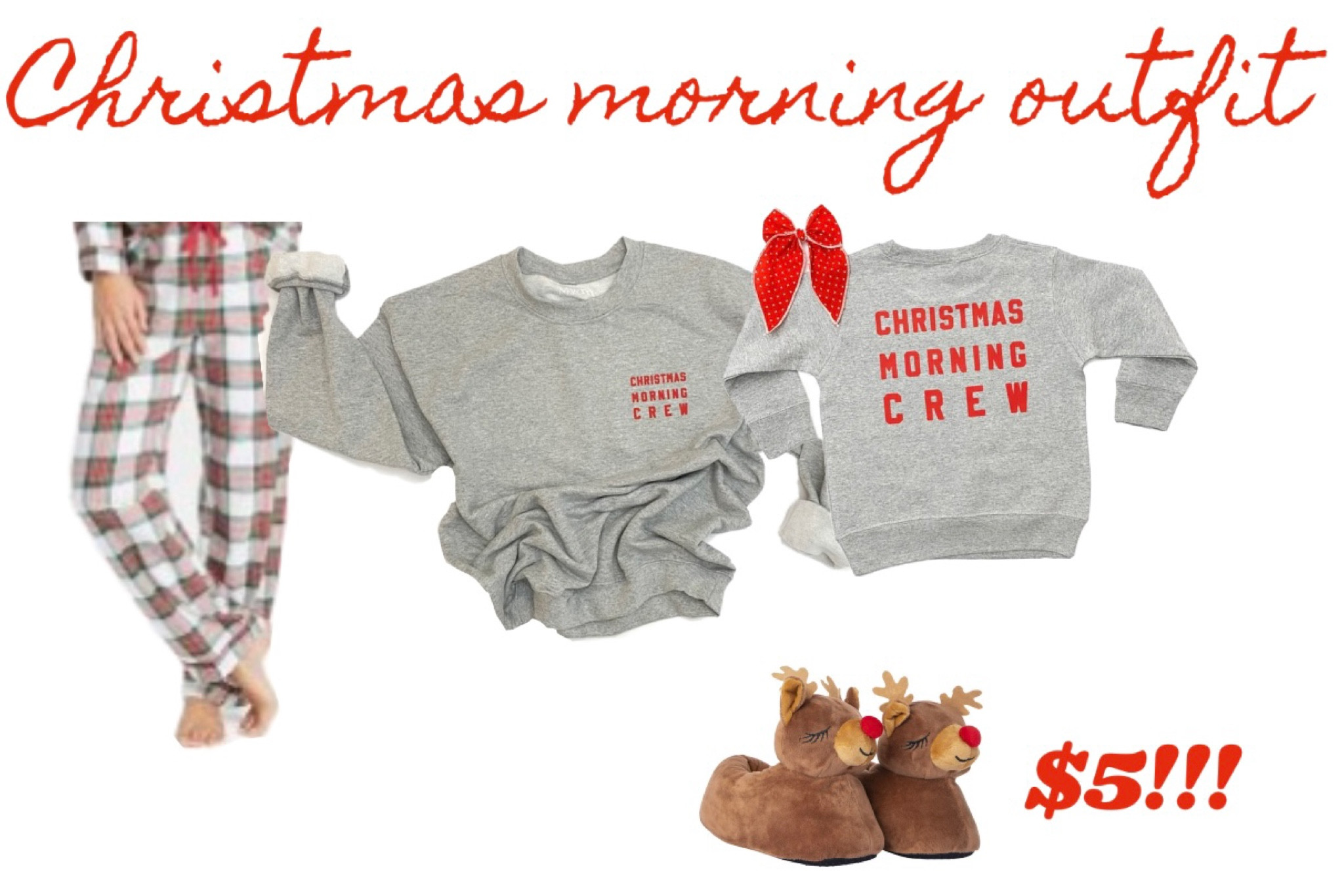 Christmas pajamas for the whole family! There’s just something about Christmas tartan that I adore 😍 + there’s a matching blanket!! Does it get any better than that? 

& These $5 reindeer slippers from five below are a steal, and so cute!! Snag them while you can. They also have elf ones that I added below. 

#christmaspajamas #targetpajamas #onabudget #christmasmorning #fivebelow #tartan

#LTKHoliday #LTKunder50 #LTKSeasonal