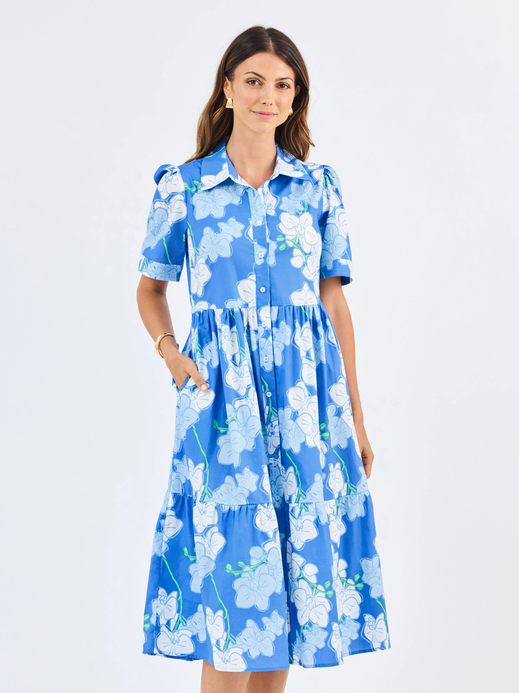 Jema Dress | Orchid Revere Blue | Mary Square