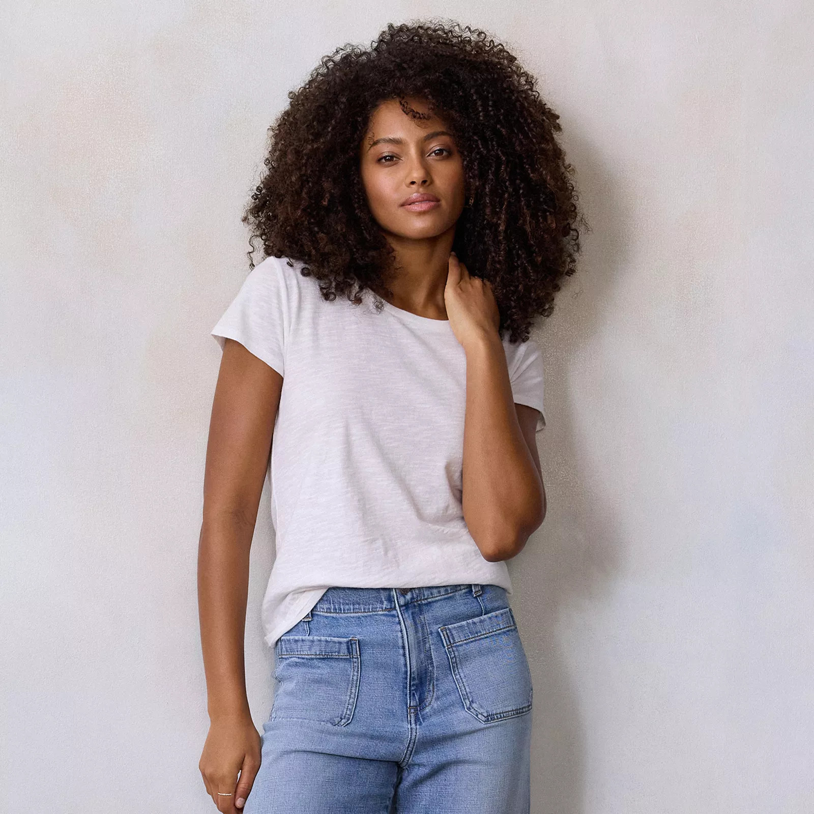 Women's LC Lauren Conrad Short Sleeve Tee, Size: XS, Grey White | Kohl's