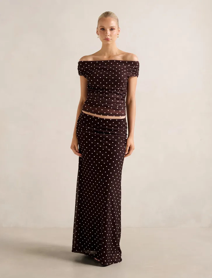 Mimi Flute Maxi Skirt | Forever New (AU)