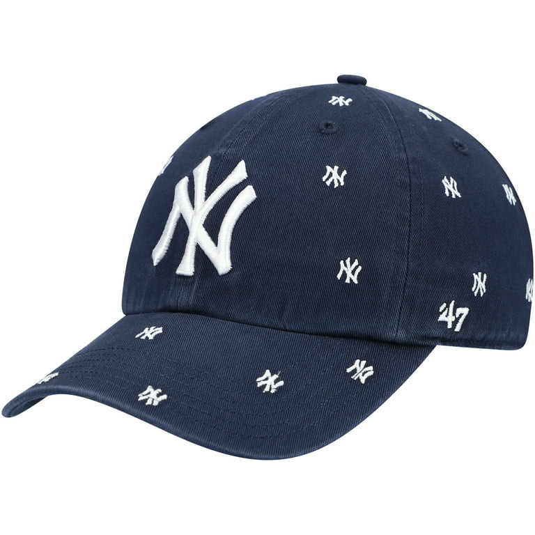 Women's '47 Navy New York Yankees Confetti Clean Up Adjustable Hat | Walmart (US)