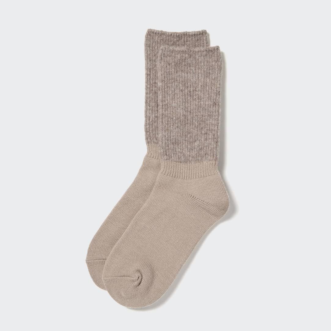 HEATTECH Soufflé Yarn Thermal Socks | UNIQLO (UK)