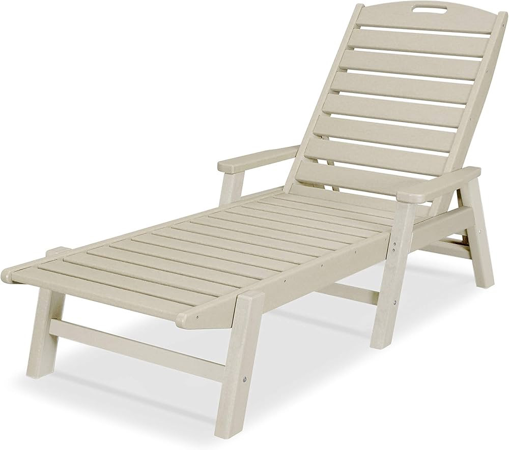 POLYWOOD NCC2280SA Nautical Arms Chaise, Sand | Amazon (US)
