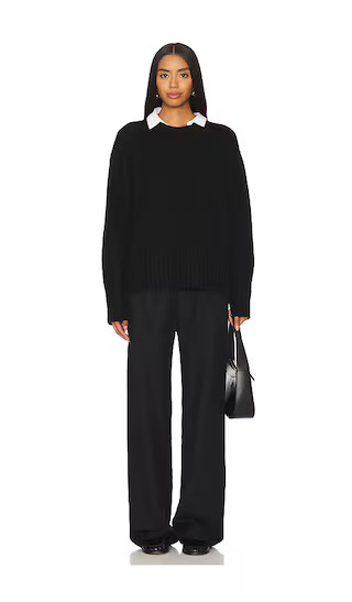 Cozy Crew Sweater in Black | Revolve Clothing (Global)