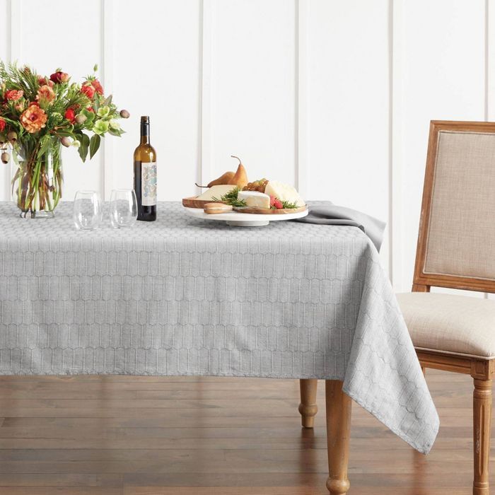 60" X 84" Honeycomb Fabric Tablecloth - Martha Stewart | Target