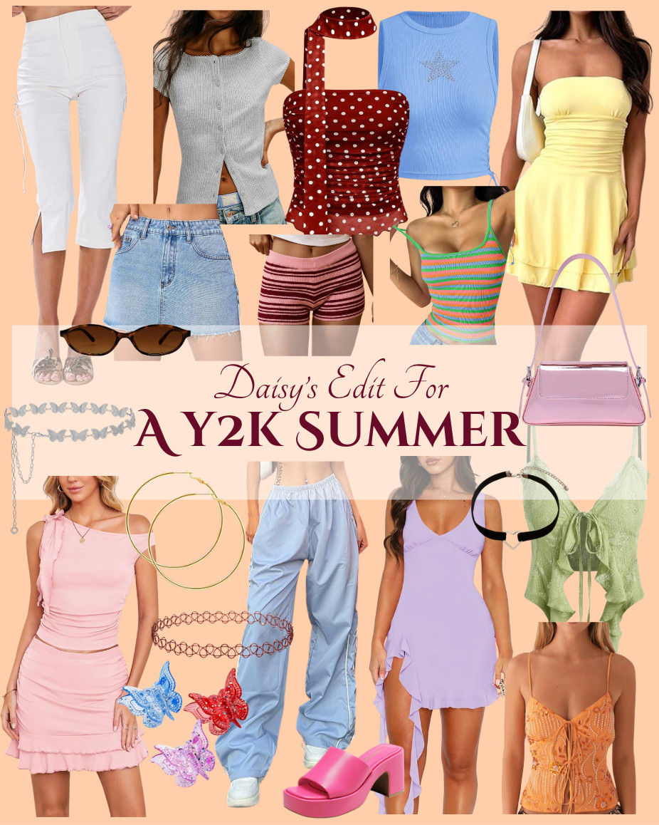 Check out these items to create perfect Y2K vibes this summer!!  

 #LTKootd #LTKSaleAlert