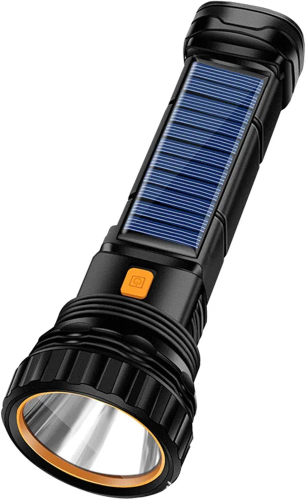 Solar/Rechargeable Multi Function 1000 Lumens LED Flashlight, with Emergency Strobe Light and 120... | Amazon (US)