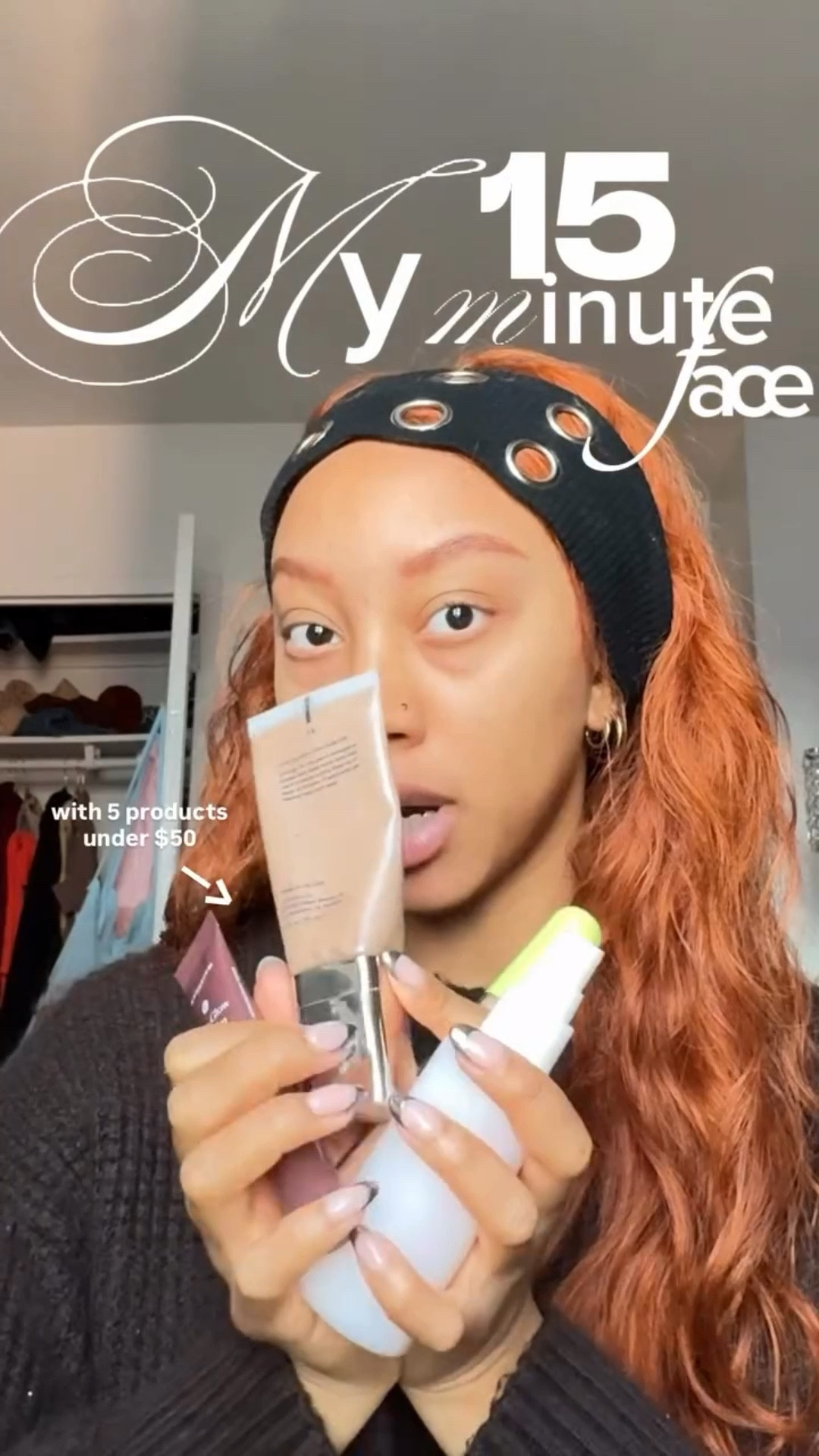 let’s get intooo it! ✨💋 i finally perfect my “no makeup” makeup routine with 5 products in 15 minutes

using👇🏽
@covergirl primer milk 
@wyn concealer 
@merit the uniform 
@nyxcosmetics fat cheeks blush 
@hudabeauty easy bake setting spray 

#makeupreels #nomakeupmakeup

#LTKmorningroutine #LTKBeauty #LTKgrwm