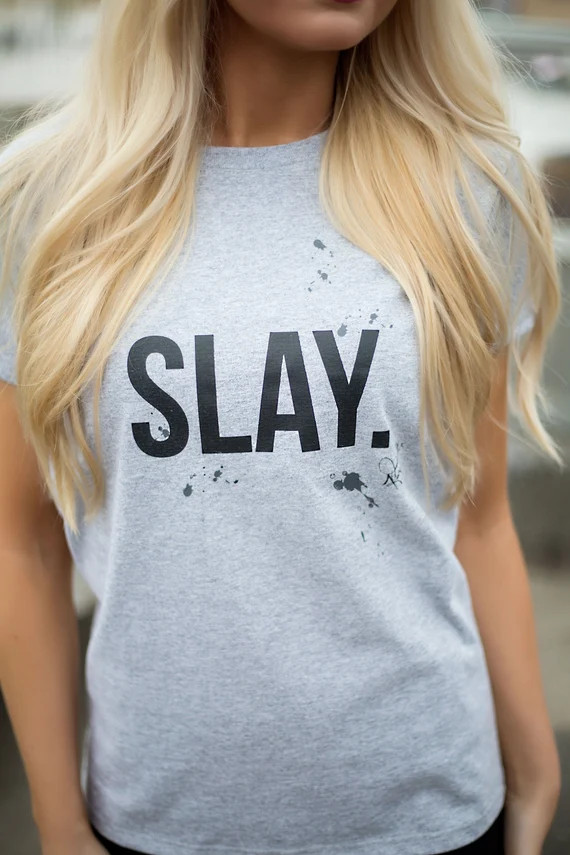 Slay Workout Graphic Tee | Etsy (US)