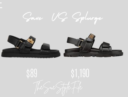 Save vs splurge. Looks for less. Fall fashion. Sandals. Dior sandals. Workwear . Travel outfit 




#LTKshoecrush #LTKtravel #LTKSale