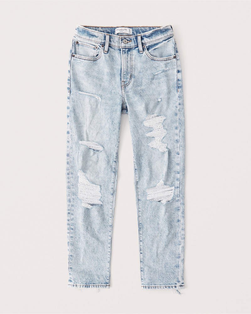 Mid Rise Boyfriend Jeans | Abercrombie & Fitch (US)