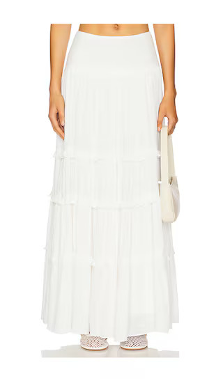 Harlow Maxi Skirt in White | Revolve Clothing (Global)