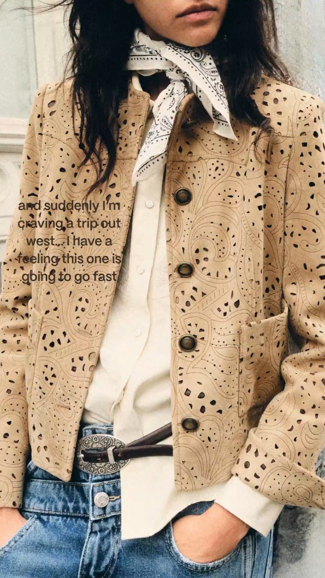 The fall finds I’m loving and buying in my 30s! This suede jacket is so chic and I have a feeling it will go fast. Also has a matching skirt! 

fall outfit, fall fashion, fashion over 30, western outfit, Zara finds, Zara fashion