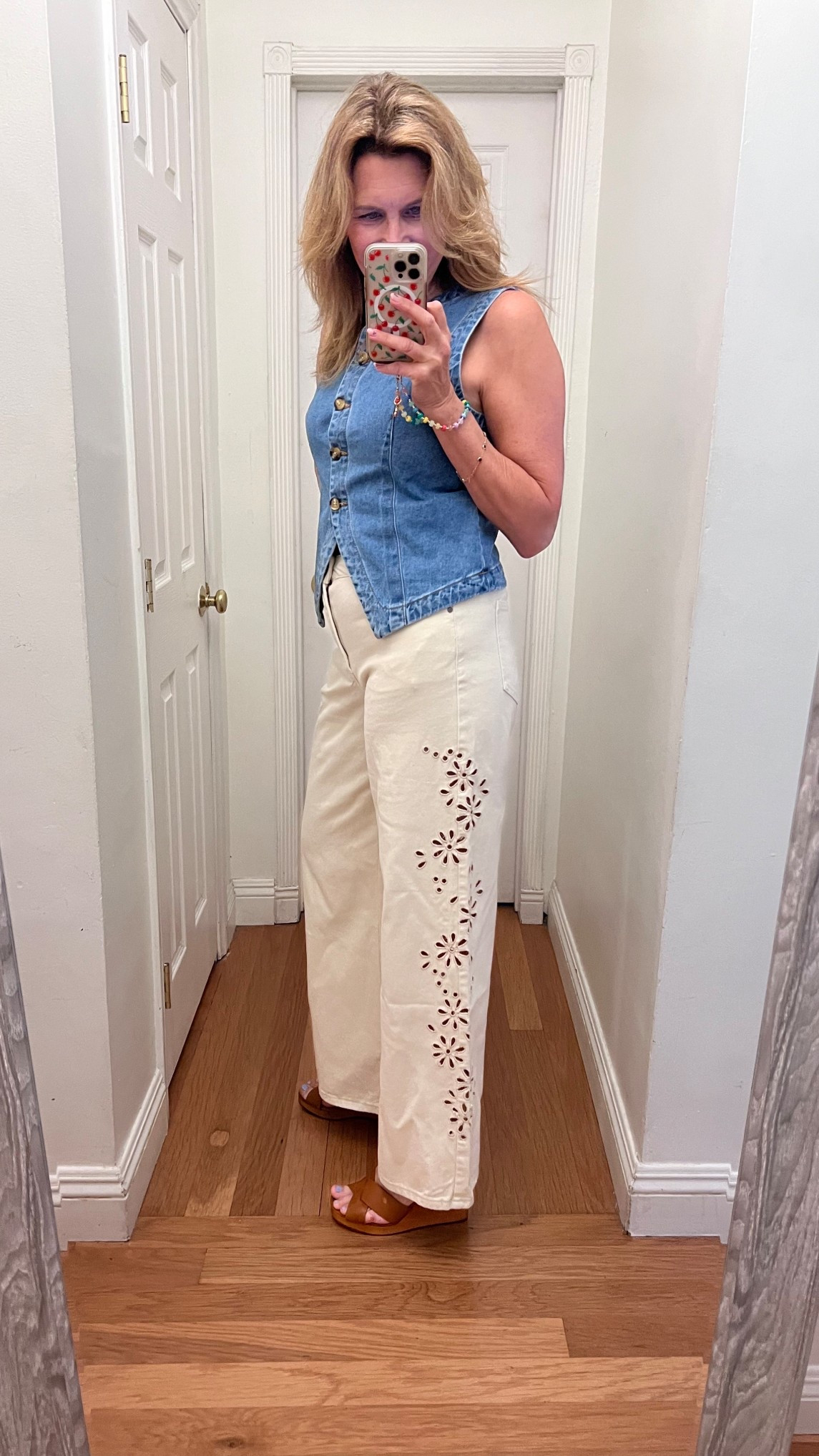 Embroidered denim 

#LTKootd #LTKSaleAlert #LTKOver40