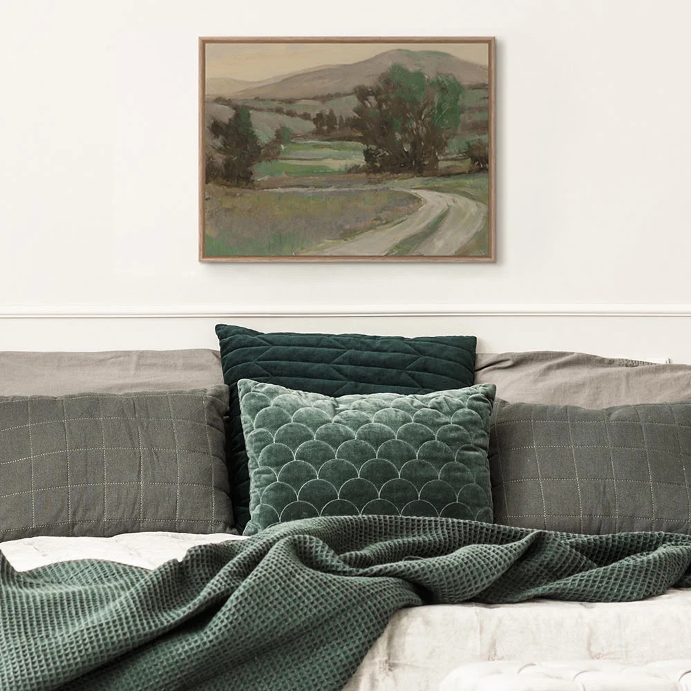 My Texas House - Lavender Meadow Framed Canvas Wall Art - 16x12 | Walmart (US)