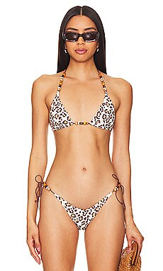 It's Now Cool The Triangle Bikini Top in Cheetah from Revolve.com | Revolve Clothing (Global)
