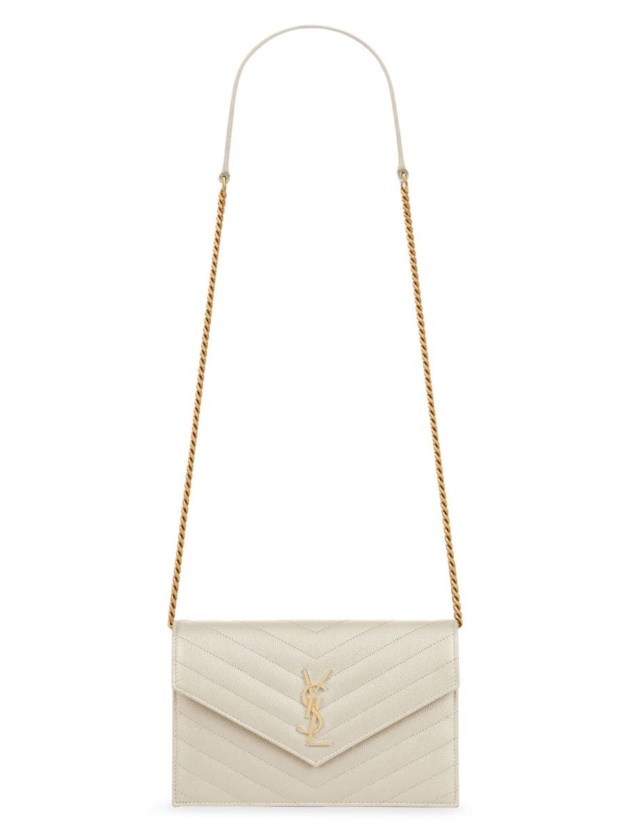 Cassandre Matelass Envelope Chain Wallet | Saks Fifth Avenue