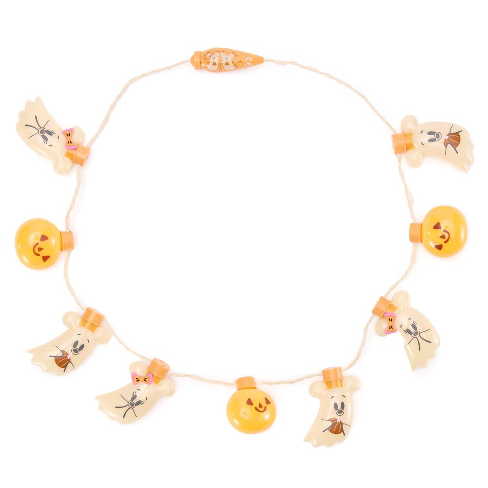Mickey and Minnie Mouse Halloween Glow Necklace | Disney Store