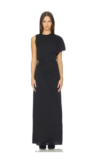 SRG Hallie Silk Dress in Black. - size XXS | Revolve Clothing (Global)