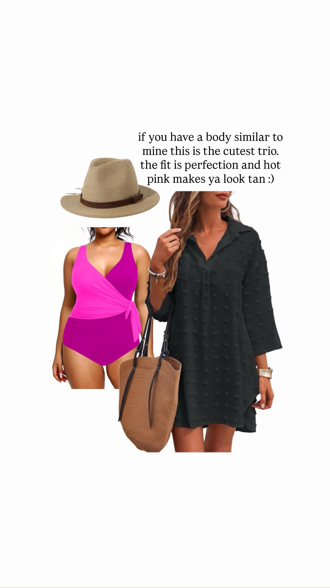 This trio is cute cute no matter your size!!! Wearing it today!!