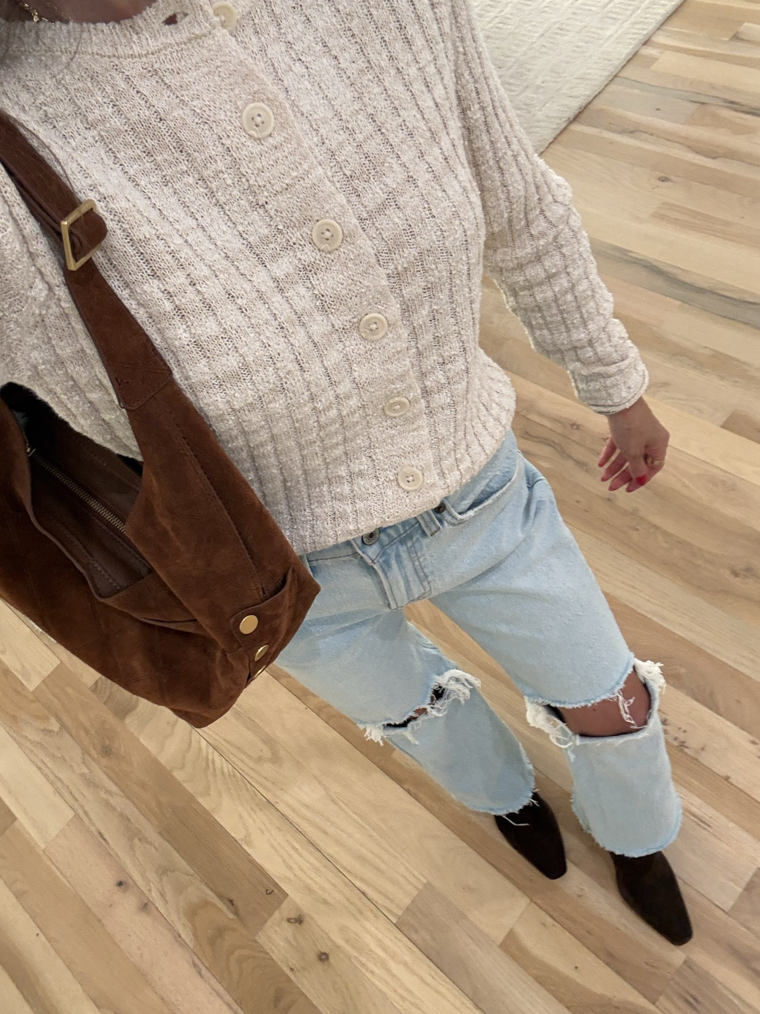 The best booties! I love this brown suede color and fit petites perfectly and so comfy! On sale right now 25% jeans size 23s  xxs target spring denim dress size xxs or xs spring outfits with boots petite friendly spring transitional outfits for Europe 

#LTKgrwm #LTKSaleAlert #LTKPetite