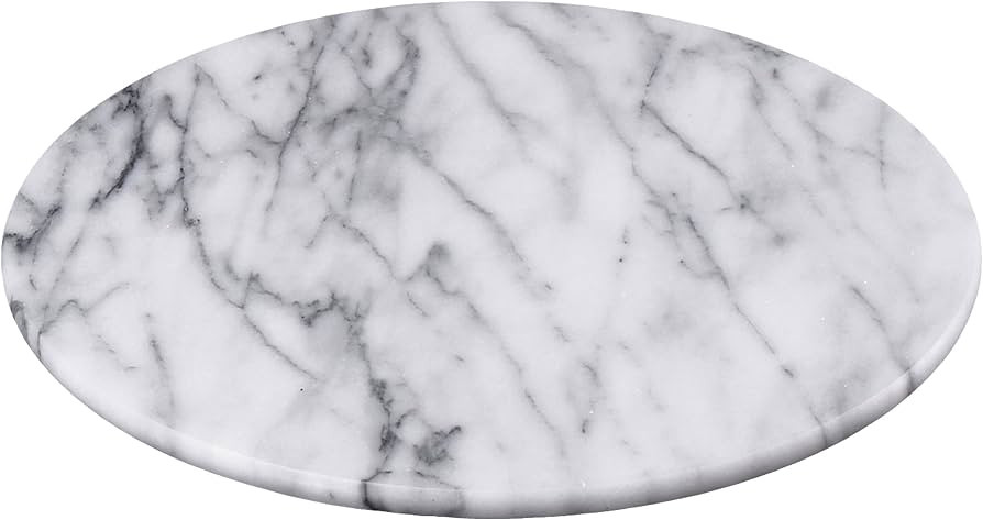 Creative Home Natural Marble Round Serving Board Charcuterie Board Cheese Dessert Bread Serving P... | Amazon (US)