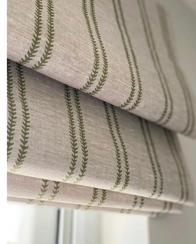 Peony and sage Roman shades | Etsy (US)